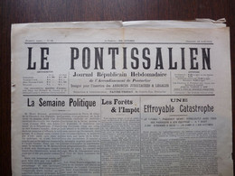 25 – JOURNAUX – LE PONTISSALIEN – TITANIC – PONTARLIER – Feuille Du Journal « Le Pontissalien » Du Dim. 21 Avril 1912 - Altri