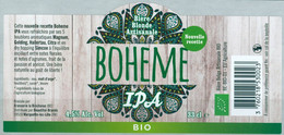 1 étiquette Autocollante Bière Boheme IPA Bio 33cl - Birra