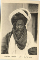PC NIGER, SAY, CHEF DE CANTON, Vintage Postcard (b33261) - Niger