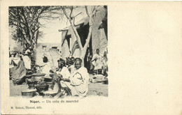 PC NIGER, UN COIN DE MARCHÉ, Vintage Postcard (b33267) - Niger