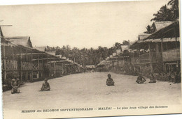 PC UK, SALOMON ISLANDS, MALÉAI, LE PLUS BEAU, Vintage Postcard (b33522) - Solomon Islands