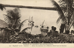 PC UK, SALOMON ISLANDS, DEUX DE BATEAUX, Vintage Postcard (b33530) - Solomoneilanden