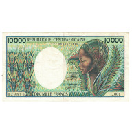 Billet, République Centrafricaine, 10,000 Francs, KM:13, TTB - República Centroafricana