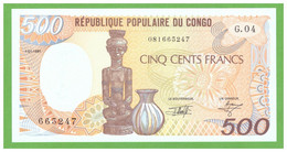 CONGO 500 FRANCS 1991  P-8d UNC - Non Classés