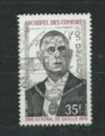 Comores  N° YT 78  De Gaulle - Used Stamps