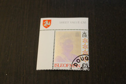 Hologrammmarke 1994, Isle Of Man, Königin Elisabeth II; 5 Pfund; Gestempelt - Hologramas