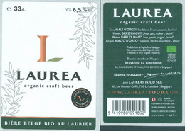 1 étiquette Autocollante +CE Bière Laurea 33cl - Birra