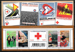 FRANCE Bloc Feuillet F 4621 . Croix Rouge 2011 Oblitéré FDC . Avec Gomme . - Gebraucht