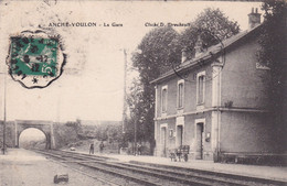 Cpa 4 ANCHE VOULON LA GARE 1912 - Stations - Zonder Treinen