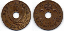 East Africa 10 Cents 1950 TTB - Otros – Africa