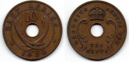 East Africa 10 Cents 1950 TTB - Otros – Africa