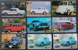 Spanish Phonecards -CARS Set With 10 Different Phonecards In Fine Used Condition - Other & Unclassified