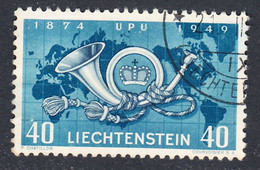 Liechtenstein 1949, Cancelled, Sc# 237, Yt 242, Zu - Used Stamps
