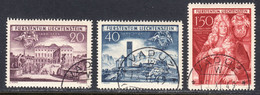 Liechtenstein 1949, CTO Cancelled, Sc# 240-242, Yt 243-245, Zu 228-230 - Oblitérés