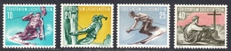 Liechtenstein 1955, Mint Mounted, Sc# 285-292, Yt 296-299, Zu 278-281 - Nuevos
