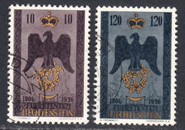 Liechtenstein 1956 Cancelled, Sc# 301-302, Yt , Zu - Gebruikt
