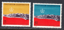 Liechtenstein 1958 Mint No Hinge, Sc# 324-325, Yt , Zu - Unused Stamps