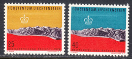 Liechtenstein 1958 Mint No Hinge, Sc# 324-325, Yt , Zu - Unused Stamps