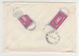 Bulgaria Bulgarien 1968 Cover With Additional Postal Service Stamps Tax Fee Rare (26994) - Storia Postale