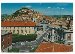 14202 - CAMPOBASSO SCORCIO PANORAMICO E PIAZZA G PEPE 1982 ANIMATA AUTO CAR - Campobasso