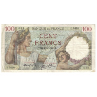 France, 100 Francs, Sully, 1939, 1939-12-21, TB+, Fayette:26.18, KM:94 - 100 F 1939-1942 ''Sully''