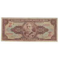 Billet, Brésil, 20 Cruzeiros, Undated (1955-61), KM:160a, B+ - Brésil