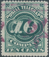 United States,U.S.A,1885 Postal Telegraph Company,10c ,Mint - Telégrafo