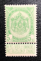 België, 1907, Nr 83, Postfris **, OBP 55€ - 1893-1907 Coat Of Arms