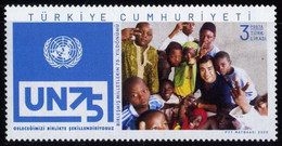 Türkiye 2020 Mi 4616 MNH United Nations, 75th Anniversary, Children, Diplomacy, U.N.O., UN - Nuovi