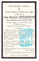 DP Jean Baptiste Deflorenne ° 1845 † Macon Momignies 1916 X Aline Couture / Imp. Chimay - Images Religieuses