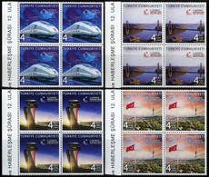 Türkiye 2021 Mi 4668-4671 MNH Transport And Communication Forum | Railway, Bridge, Aviation, Airport, Bridge, Ship, Flag - Ongebruikt