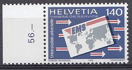 Suisse 1989  Mi.nr:.15 Weltpostverein UPU  NEUF SANS CHARNIERE / MNH / POSTFRIS - Dienstzegels