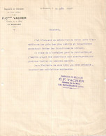 Billard/Claudius VACHER/La Ricamarie/LOIRE/LECOEUR/Fabricant De Peignes En Ivoire/Ivry La Bataille/Eure/1909    FACT546 - Perfumería & Droguería