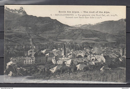 Postkaart Van Barcelonnette - Vue Générale The Road Of The Alps - Barcelonnette