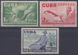 1953-268 CUBA REPUBLICA 1953 CENT OF COFFE FACTORY CENTENARIO INDUSTRIA DEL CAFE. - Unused Stamps