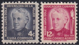 1954-260 CUBA REPUBLICA 1954 MH MARIA LUISA DOLZ FEMINISMO. - Unused Stamps