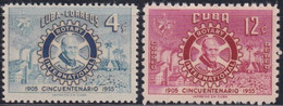 1955-327 CUBA REPUBLICA MH 1955 50 ANIV ROTARY CLUB. - Unused Stamps