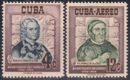 1956-424 CUBA REPUBLICA MH 1956 200 ANIV CORREO CAXIGAL DE LA VEGA OBISPO MORELL SANTA CRUZ. - Unused Stamps