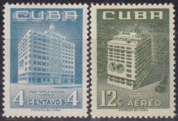 1956-425 CUBA REPUBLICA MH 1956 INAUGURACION TEMPLO MASONICO NACIONAL MASONIC. - Unused Stamps