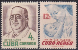 1956-426 CUBA REPUBLICA MH 1956 DIA DE LAS MADRES MOTHER DAY VICTOR MUÑOZ. - Unused Stamps