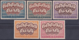 1957-427 CUBA REPUBLICA MNH 1957 CENT. GENERALES DE LA GUERRA DE INDEPENDENCIA. - Unused Stamps