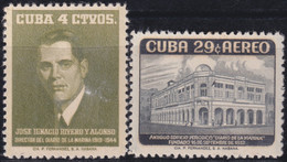 1958-429 CUBA REPUBLICA MNH 1958 JOSE IGANCIO RIVERO DIARIO DE LA MARINA NEWSPAPER. - Unused Stamps