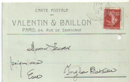 Valentin & Baillon/Paris /LECOEUR/Fabricant De Peignes En Ivoire/Ivry La Bataille/Eure/1909                   FACT553 - Perfumería & Droguería