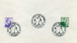 Turkey 1957 World Freestyle Wrestling Championships, Istanbul, Jun. 1 (first Day) | Special Postmark - Cartas & Documentos