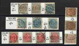 DANEMARK: SERIE DE 13 TIMBRES OBLITERES N°22/26 - Used Stamps