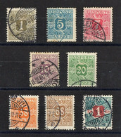 DANEMARK: SERIE DE 8 TIMBRES JOURNAUX OBLITERES N°1/8 - Used Stamps