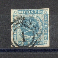 DANEMARK: TIMBRE OBLITERE N°3 - Used Stamps