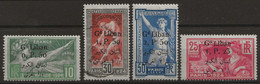 FRANCE Colonies Grand Liban Série Leux Olympiques De 1924 N°18 à 21 * Tres Frais Le 30c Obl TTB - Unused Stamps