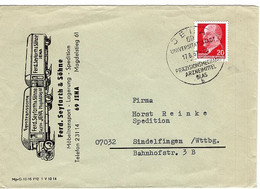 50653 - DDR - 1967 - 20Pfg. Ulbricht EF A. Bf. JENA - UNIVERSITAETSSTADT ... ARZNEIMITTEL GLAS -> Westdeutschland - Pharmacy