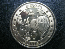Monaco 1 ECU Pattern Crown-size Coin, Montgolfier Brothers Balloon, 1994 UNC - Other & Unclassified